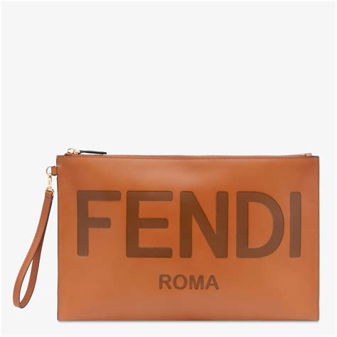 fendi flat|Fendi flat pouch large.